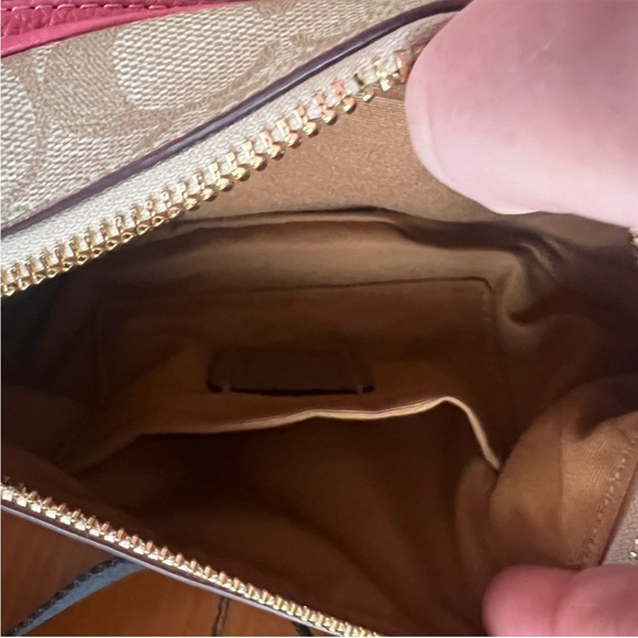 Coach Pink and Tan Fanny/ Crossbody Bag - Picture 5 of 11